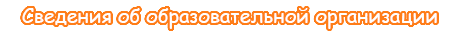 Сведения об образовательной организации
